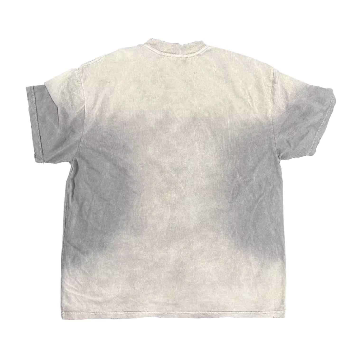 Creative Phrase Printing Hardcore Illustration Ins Distressed American Wear 180G Short Sleeve T-shirt Top