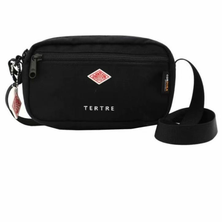 cotton arabesque water ripple cowhide Japanese men's and women's trend crossbody shoulder bag