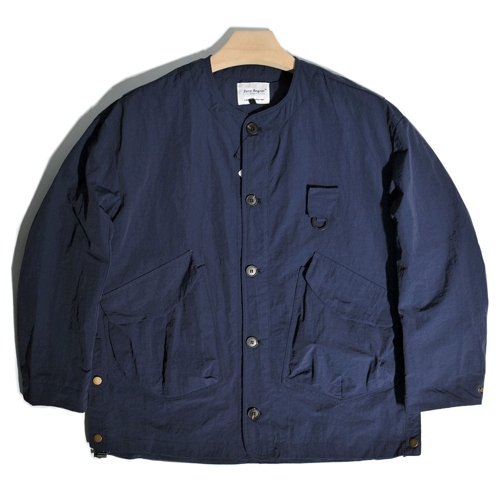 CityBoy Minato Wind Turbine Mountain Outdoor Hunting Pocket Collarless Cargo Jacket Japanese Loose Fishing Jacket