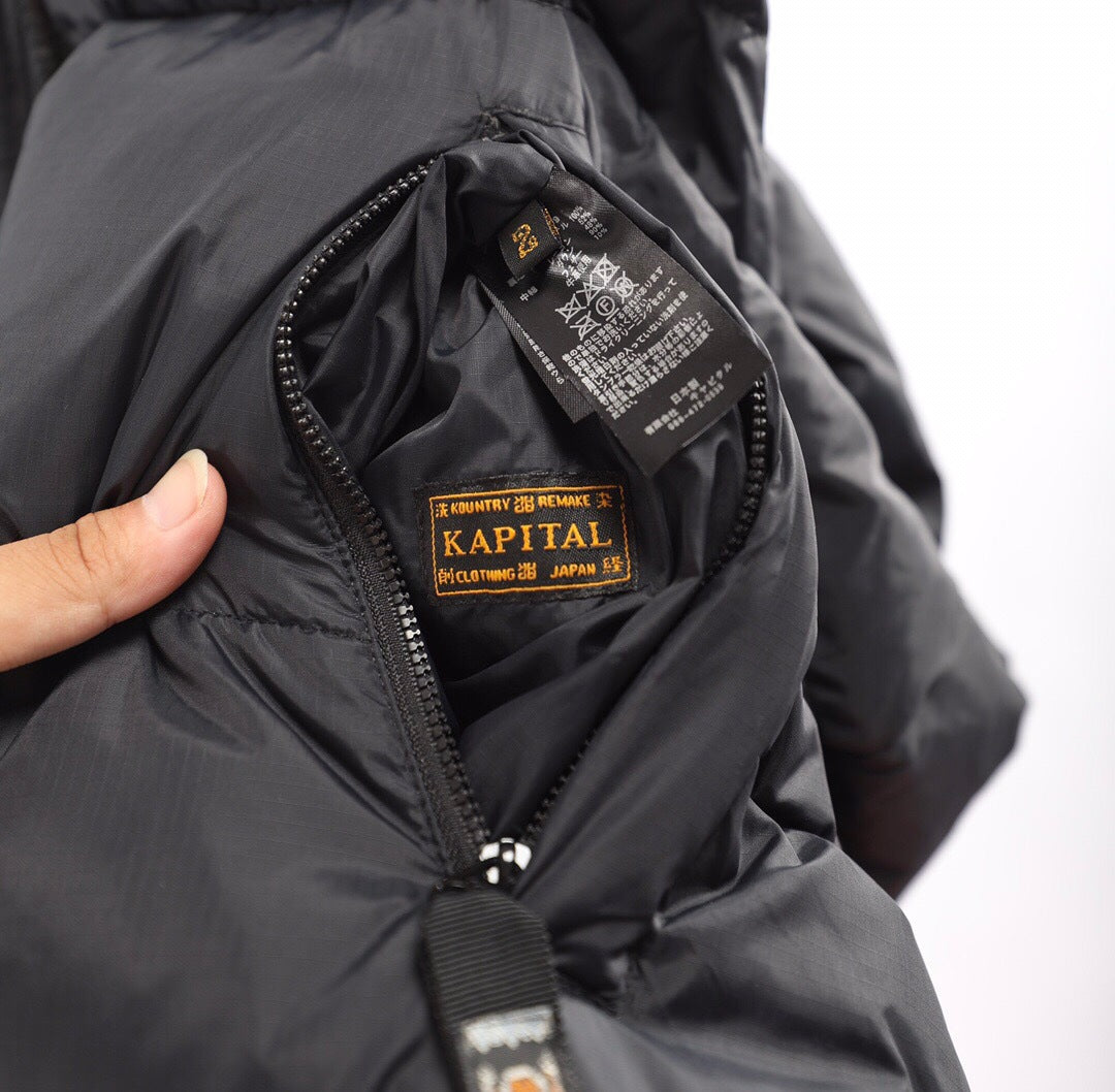 High quality Kpit Hirata Kazuhiro reversible down jacket vest male Yu Wenle Japanese stand up collar cargo vest