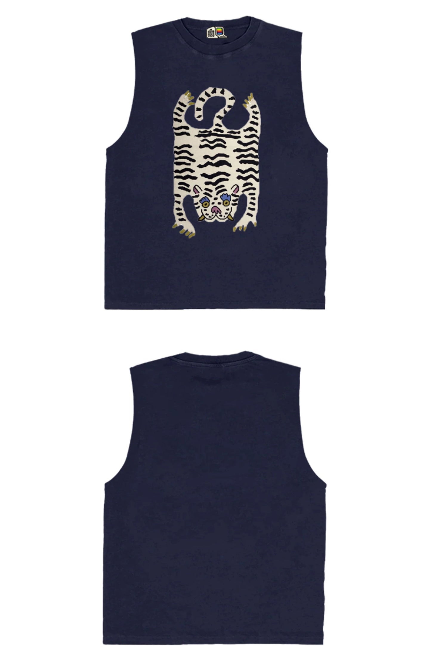 All Nature Artist Series Cool Wind Fried Street Vest Cut Sleeves Premium Plus Size Super Cool Loose