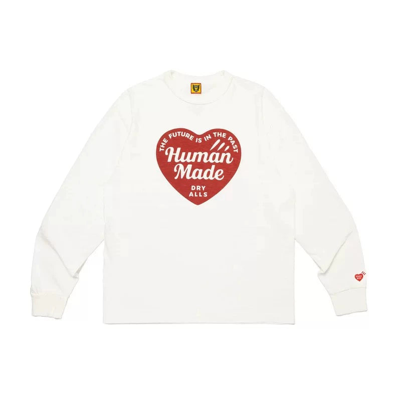 Heavy cotton long sleeve T-shirt loose casual cartoon print retro base shirt