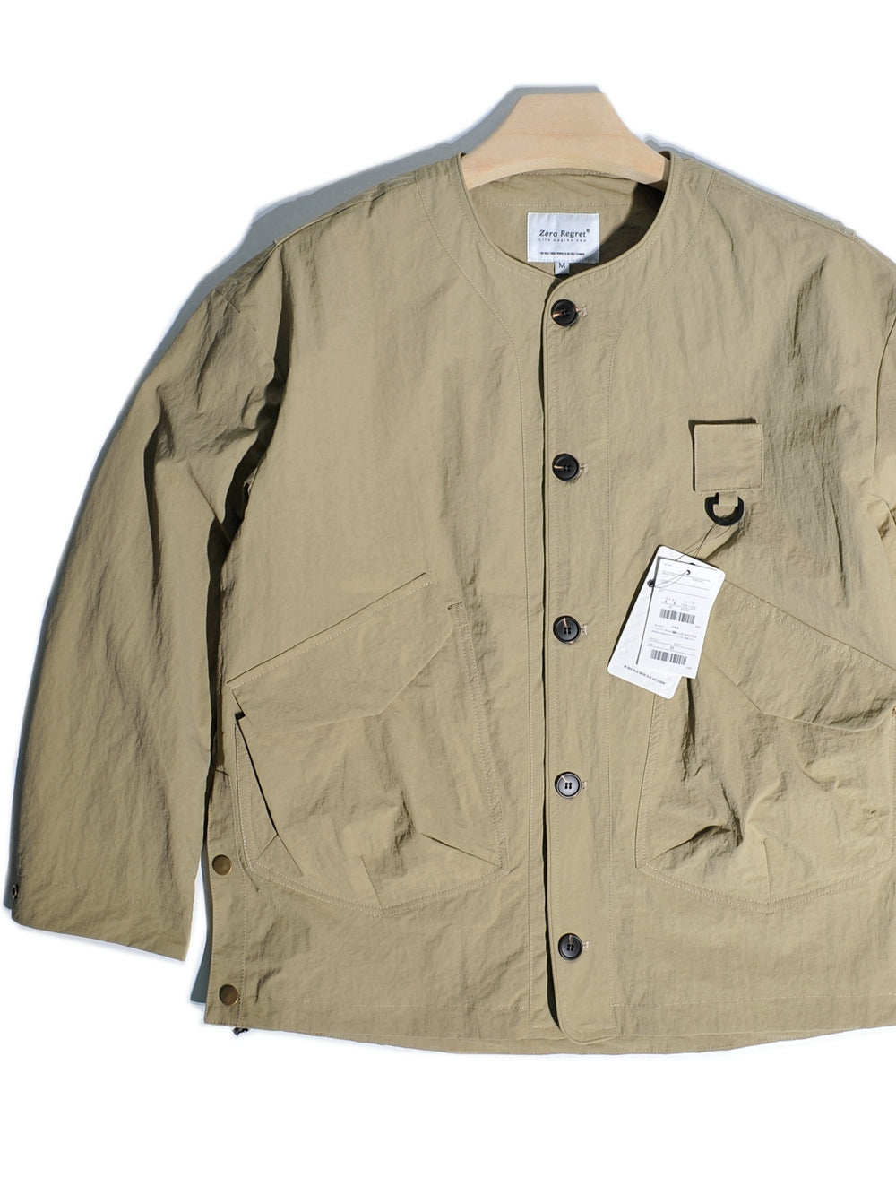 CityBoy Minato Wind Turbine Mountain Outdoor Hunting Pocket Collarless Cargo Jacket Japanese Loose Fishing Jacket