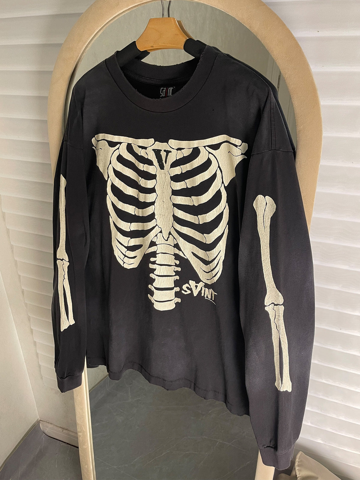 Skeleton Long-Sleeve T-Shirt – Front & Back Print