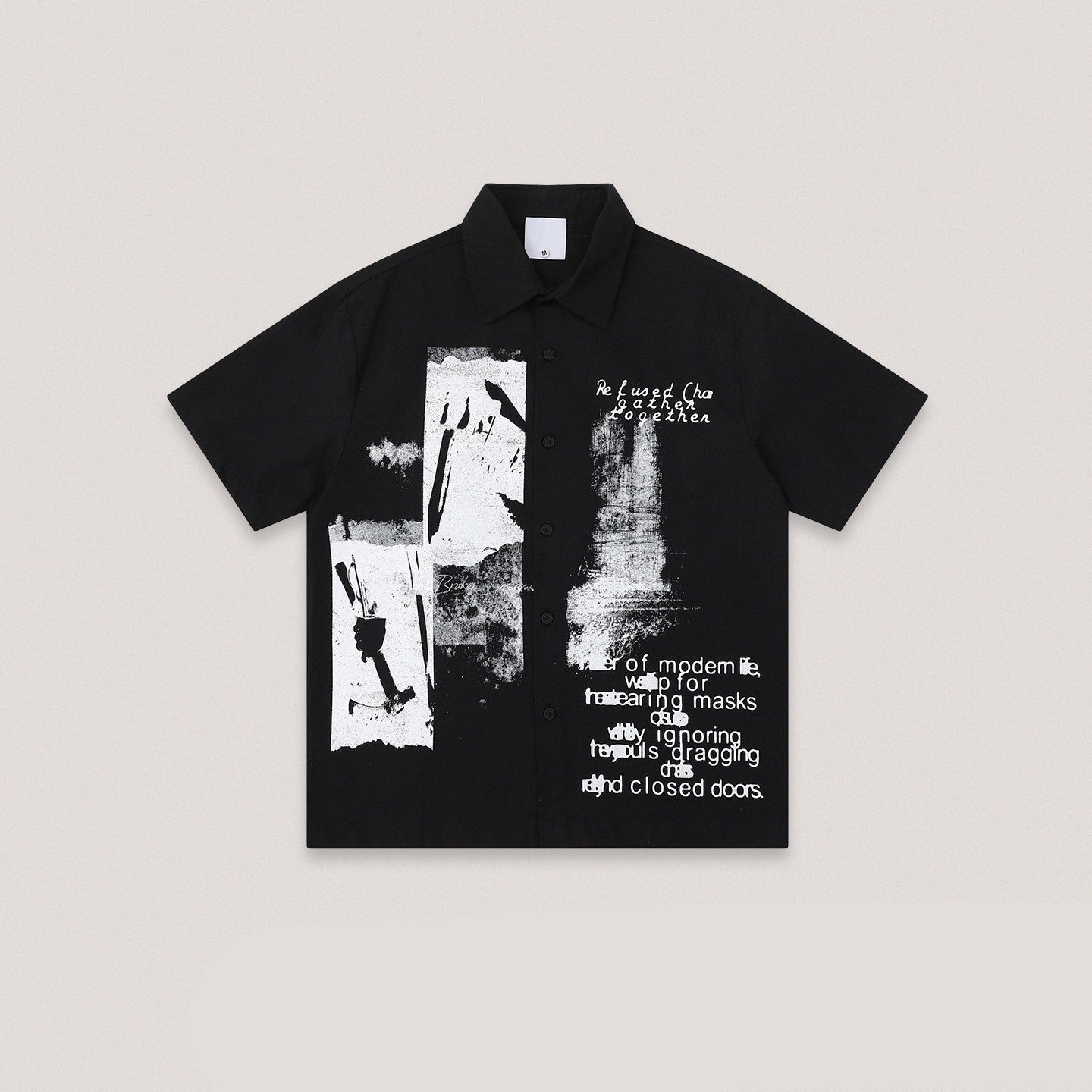 American Vintage Print Short Sleeve Shirt – Loose Unisex Streetwear