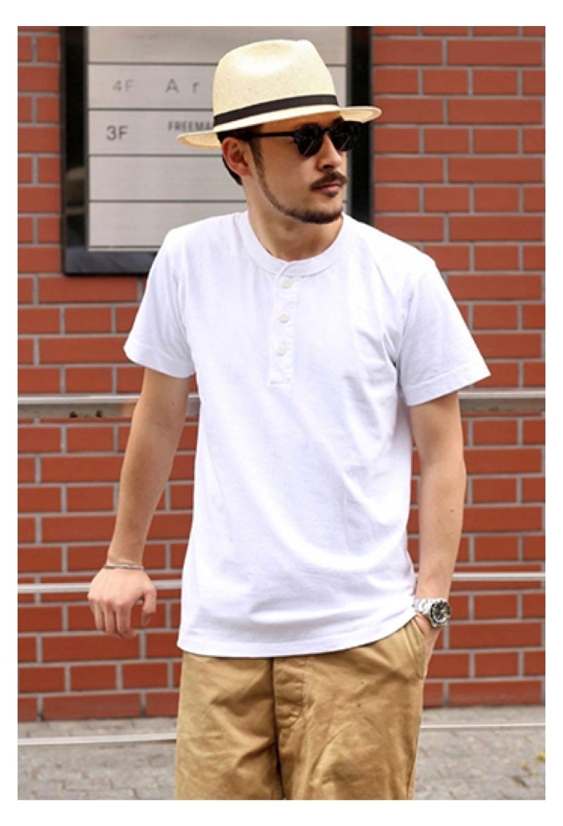 Vintage American T-Shirt - 1900s Cotton Short Sleeve Retro Henry Design