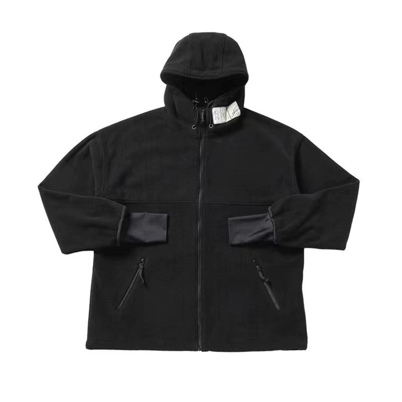 Outdoor Windproof Warm Military Style Hooded Fleece Jacket in stock