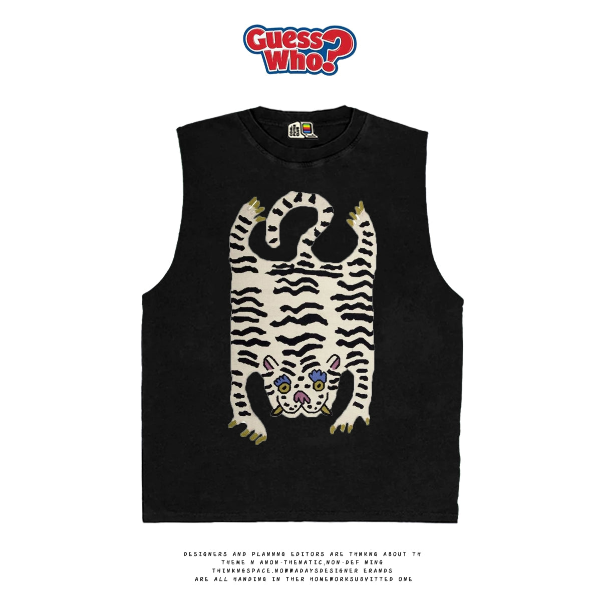 All Nature Artist Series Cool Wind Fried Street Vest Cut Sleeves Premium Plus Size Super Cool Loose
