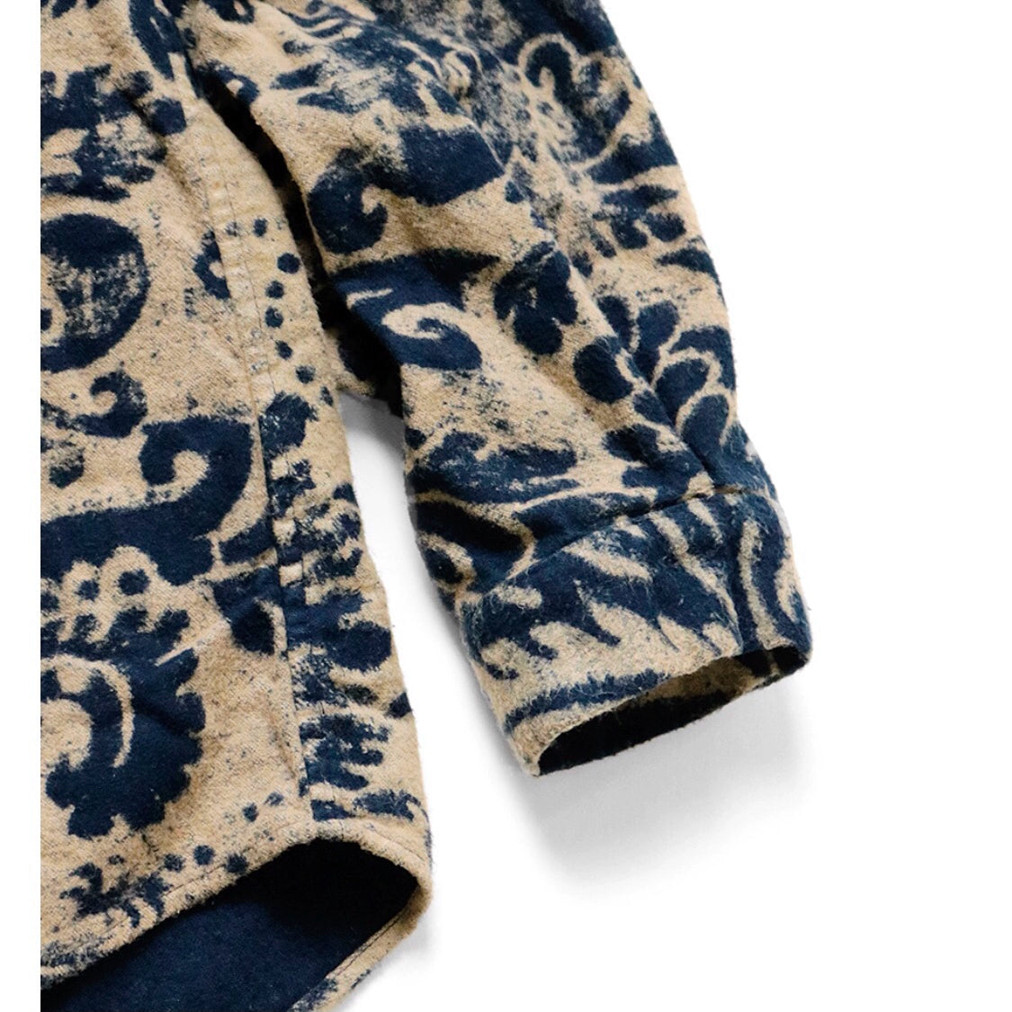 Japanese vintage floral print loose long sleeve shirt jacket