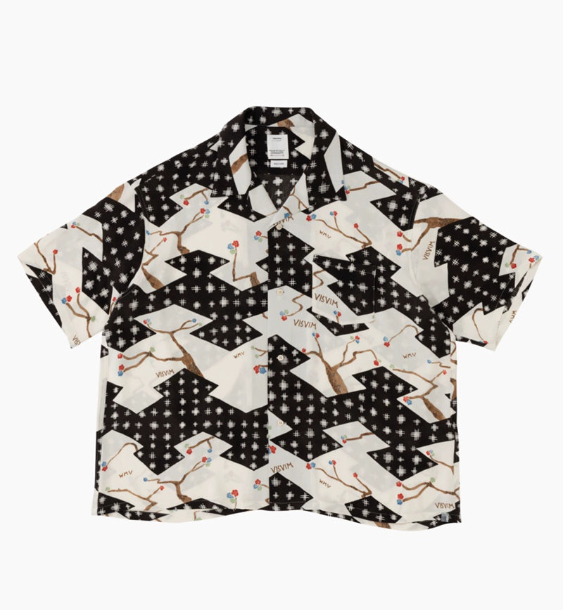 CROSBY HICHI NAKAMURA HAND-DYED HAWAII BLOSSOM RICH SHORT-SLEEVED SHIRT