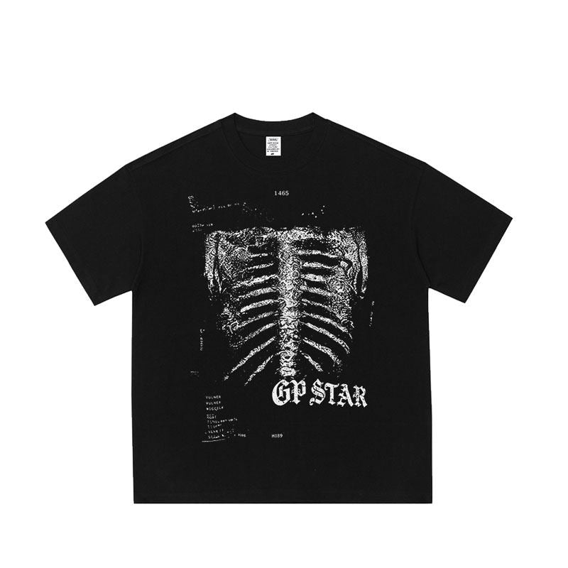 American Printed Short Sleeve Cotton Shirt – Loose Fit Hip-Hop Streetwear Tee for Men – Japanese vintage | yamalin clothes | Yamalinclothes
