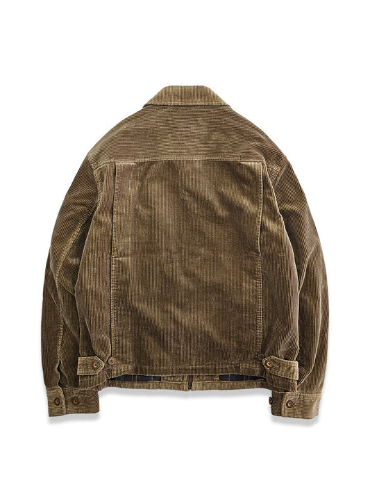 Corduroy Striped Cargo Jacket – American Vintage Loose Cropped Unisex – Coats Jackets | japanese streetwear | vintage workwear | unisex | Yamalinclothes