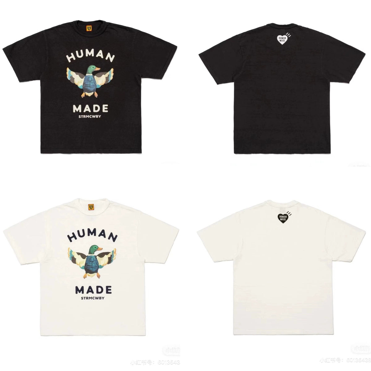 Summer chunky cotton short sleeve T-shirt loose cartoon print retro