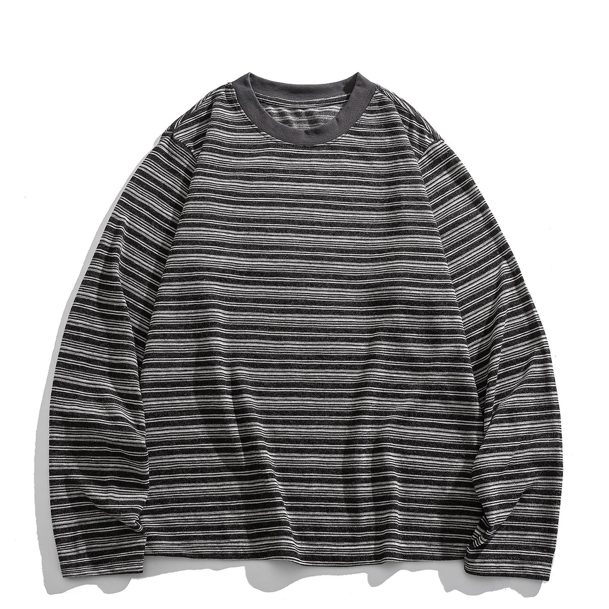 Japanese Vintage Stripe Long-Sleeve T-Shirt – Relaxed Unisex Base Layer Top | Yamalinclothes
