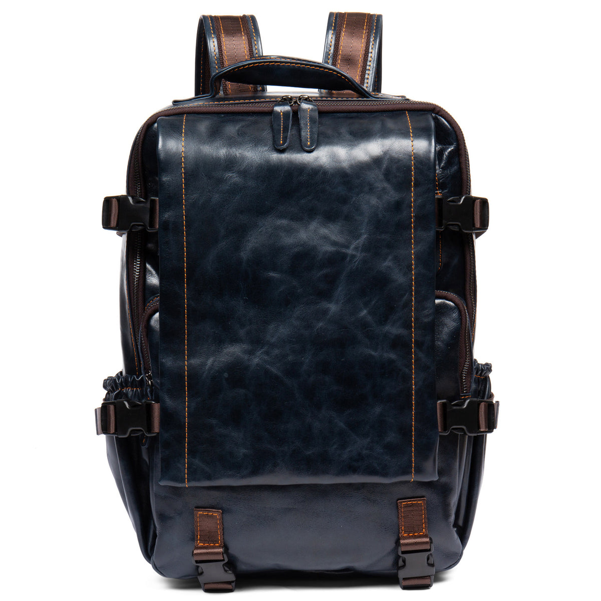 Handmade Top-Grain Cowhide Travel Backpack – 18-Inch Laptop Business Bag for Men | Yamalinclothes