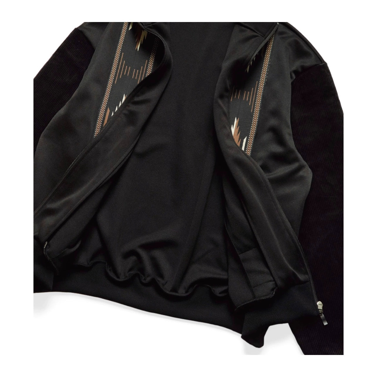 Kapital 25AW Japanese Corduroy Jacket - Ethnic Embroidered Zip Sleeve Warm Coat