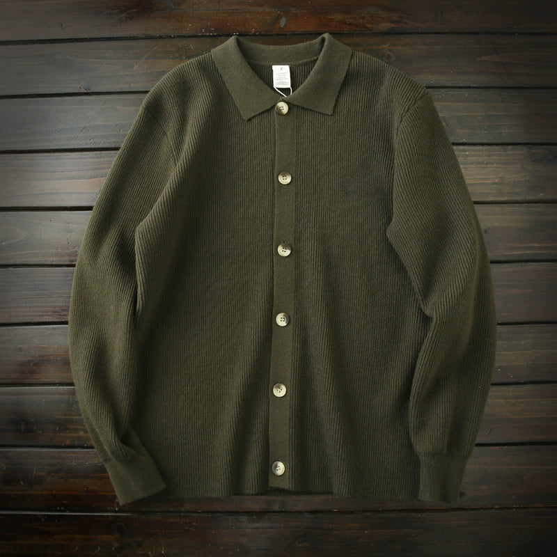 Super soft Andy velvet! Anti-pilling! HEAVY 570G MEN'S AUTUMN WINTER LAPEL THICKENED CARDIGAN KNITTED SWEATER JACKET