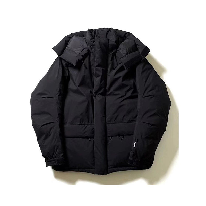 Fall/Winter Thickened Waterproof Men's and Women's Loose Hooded Functional Down Jacket