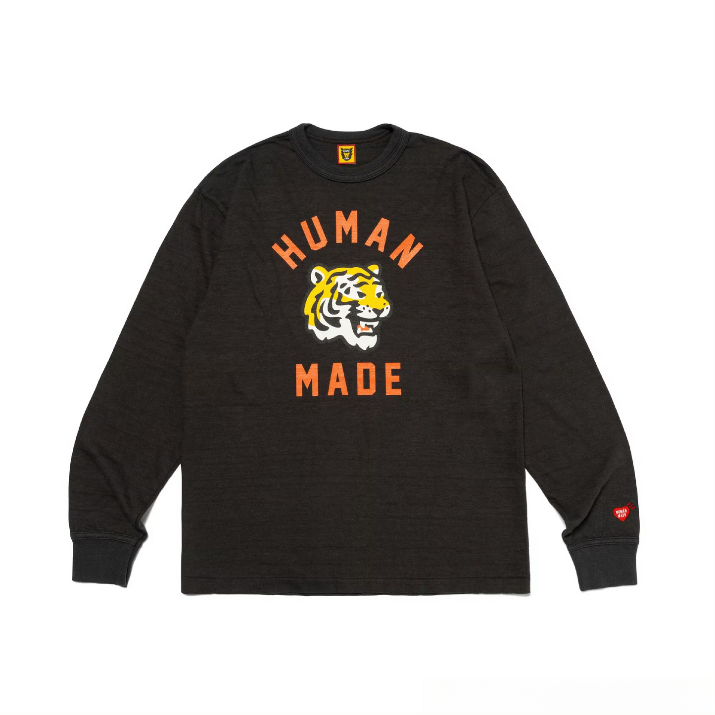 Heavy cotton long sleeve T-shirt loose casual cartoon print retro base shirt