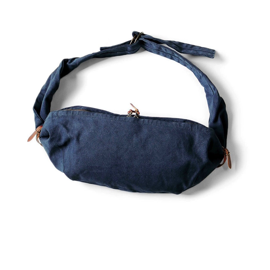 cotton arabesque water ripple cowhide Japanese men's and women's trend crossbody shoulder bag