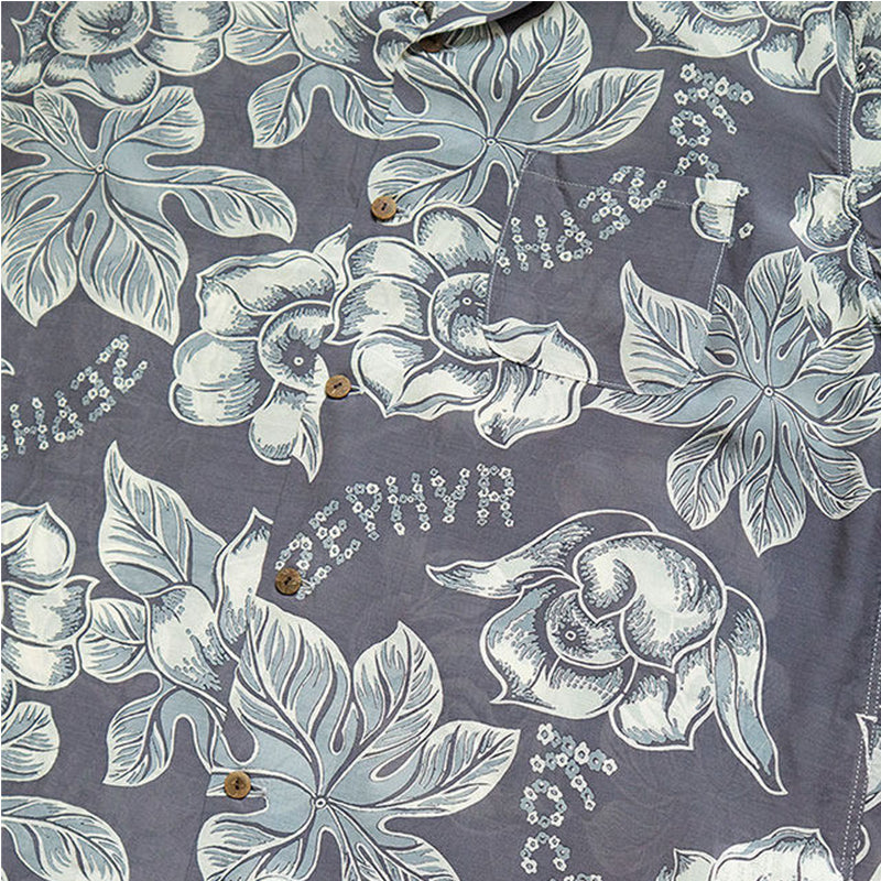 Japanese vintage floral Hawaiian all-over loose short-sleeved shirt