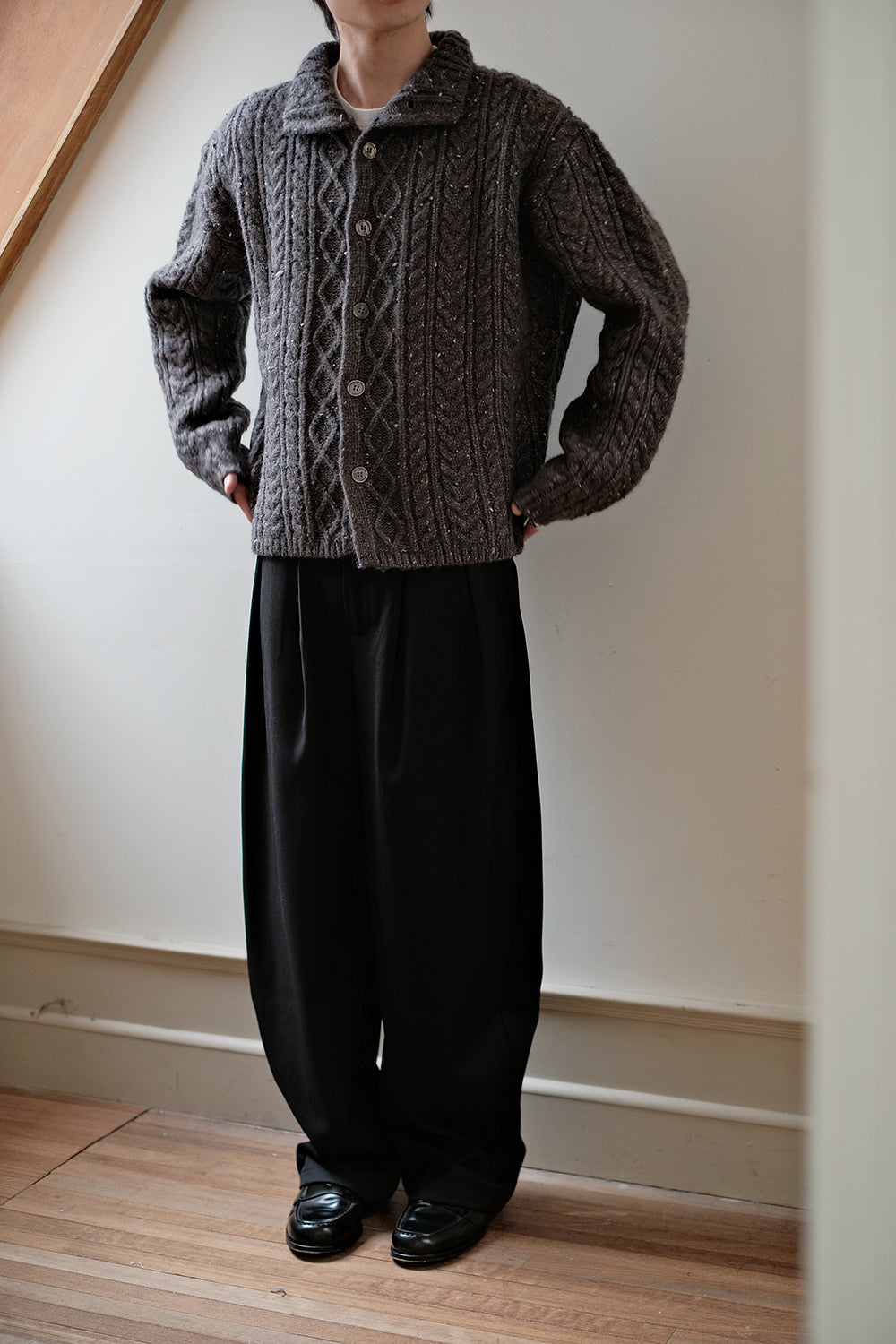 Coke Life CARPEM Winter Sweater Coat - Lazy Style Braided Wool Knit Unique Design Top