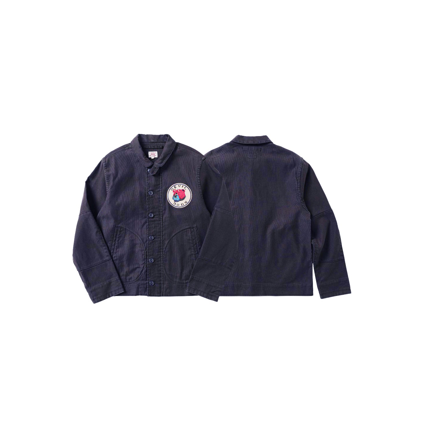 Heavy Washed Vintage N1 Deck Jacket Jungle Cloth Hellhound Jacket Turn-down Collar Retro Khaki