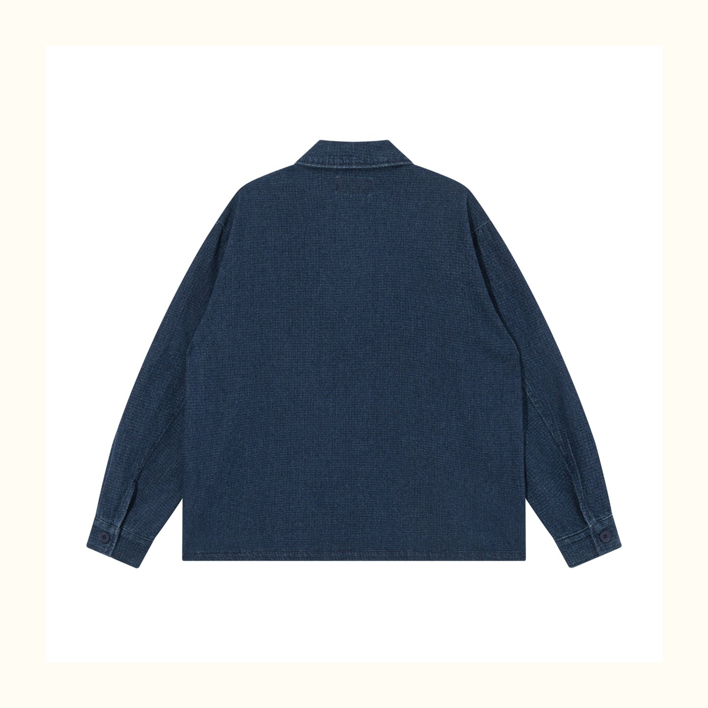 Ethnic-Style Buckle Denim Jacket – Vintage Washed Casual Outerwear with Chinese Folk Detail