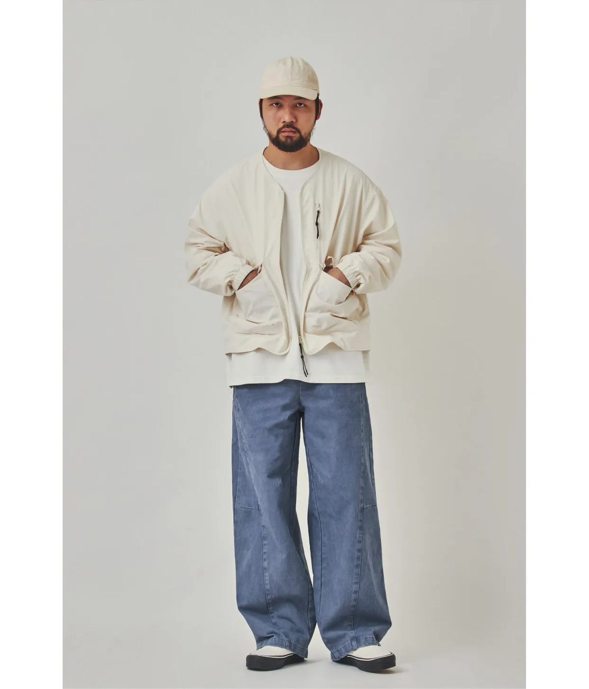 Japanese Retro Collarless Water-Repellent Jacket - Lightweight Loose Outdoor Spring Jacket for Men | Yamalinclothes