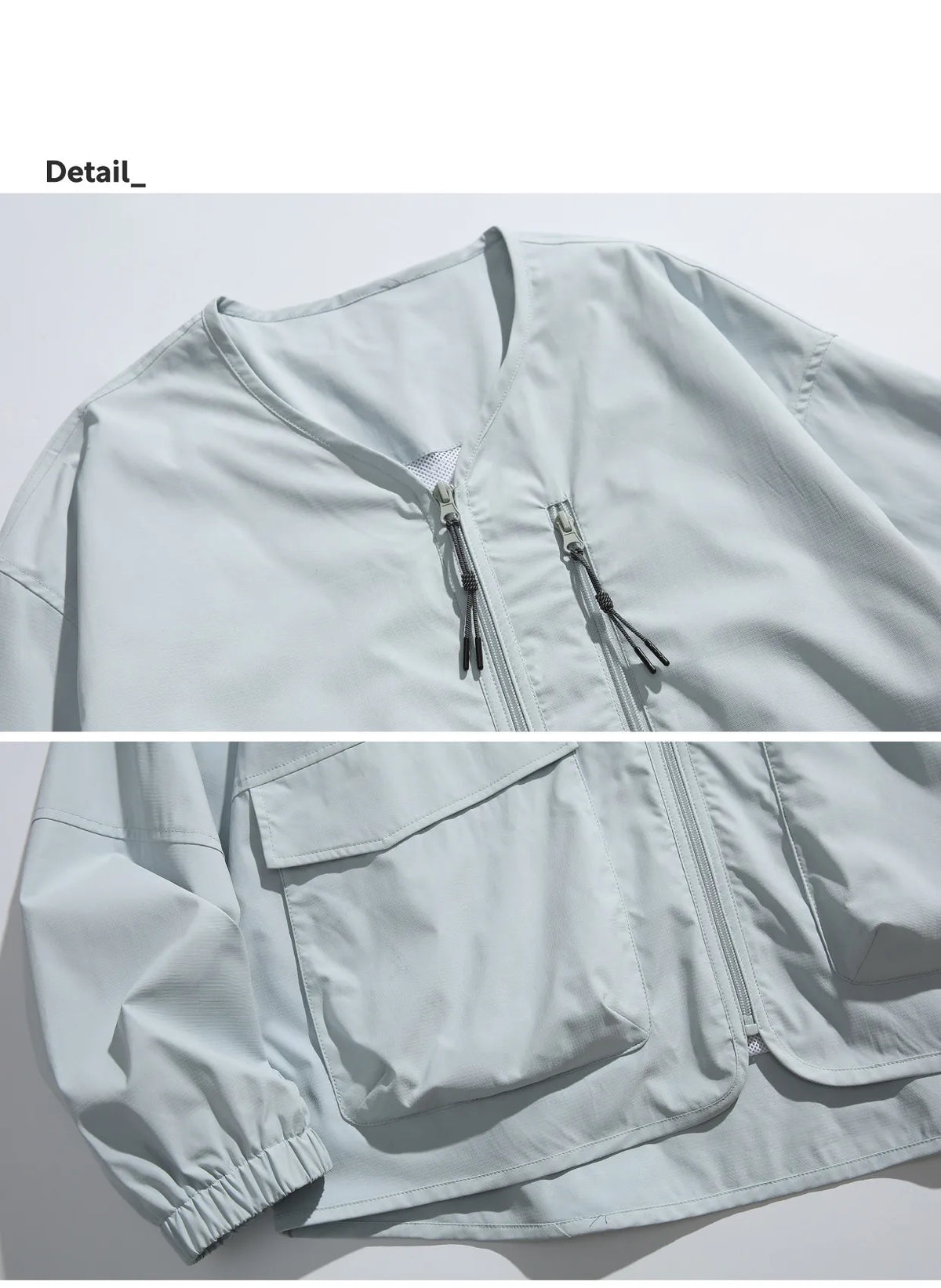 Japanese Retro Collarless Water-Repellent Jacket - Lightweight Loose Outdoor Spring Jacket for Men | Yamalinclothes
