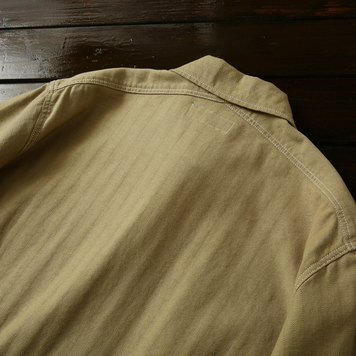 100% Cotton Herringbone Summer Men's Loose Casual Short Sleeve Work Shirt Top