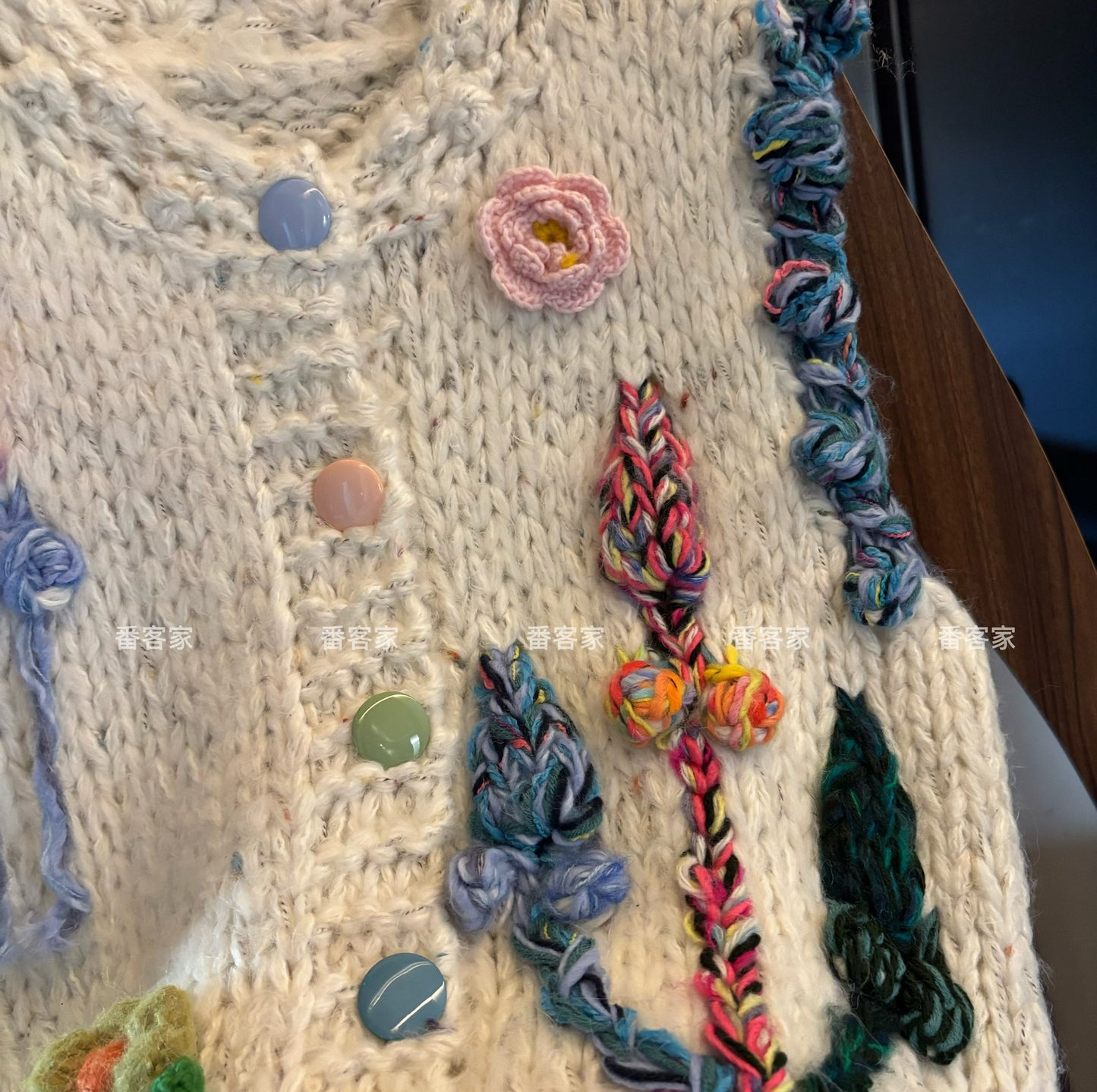 Women's 2025 Winter Plus Size Korean Cream Style Handmade Knitted Vest - Sleeveless Sweater Jacket