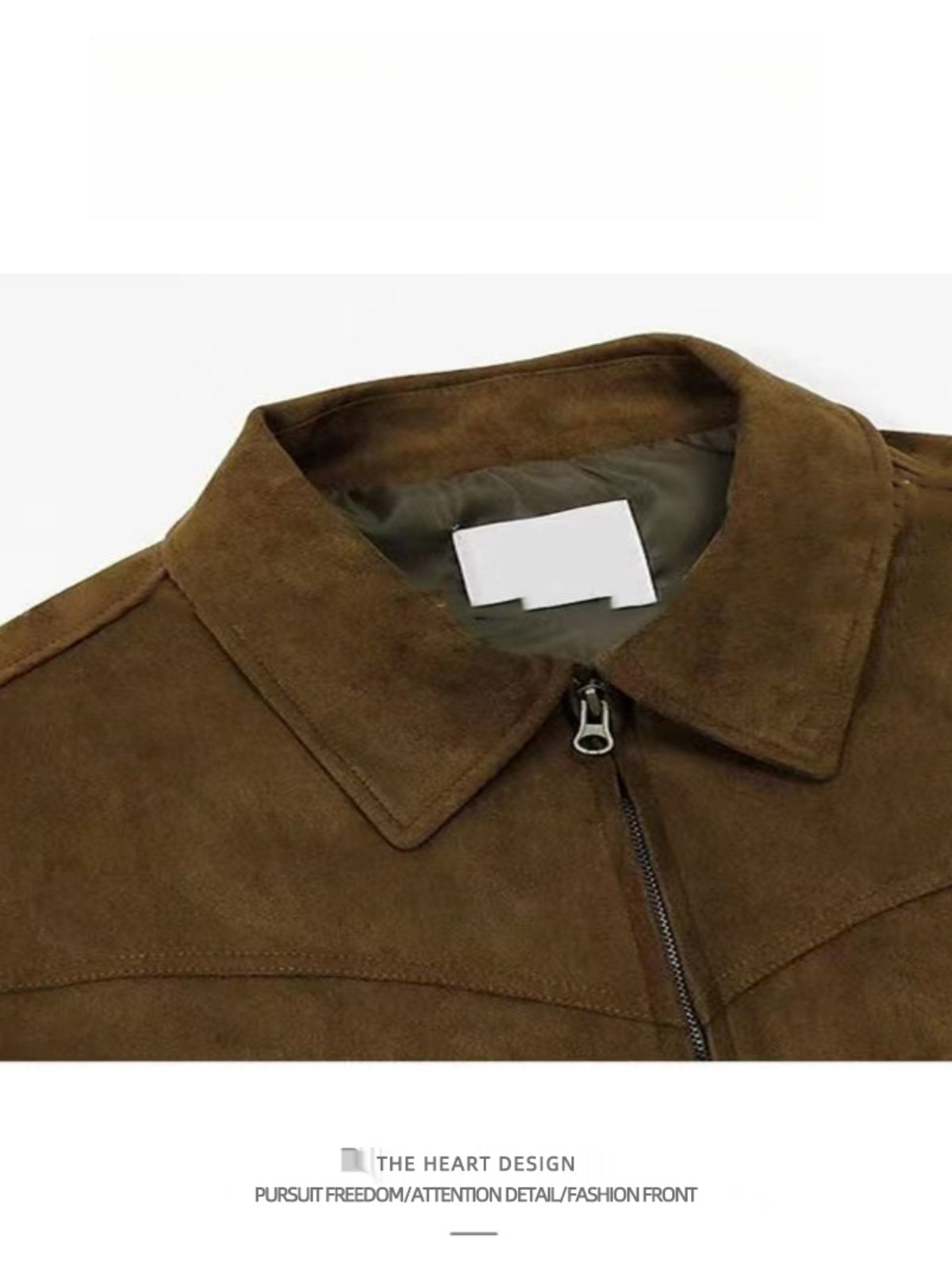 Autumn Winter Retro High Street Suede Short Jacket Men Thickened Stylish Versatile Motorcycle Lapel Flight Casual Jacket