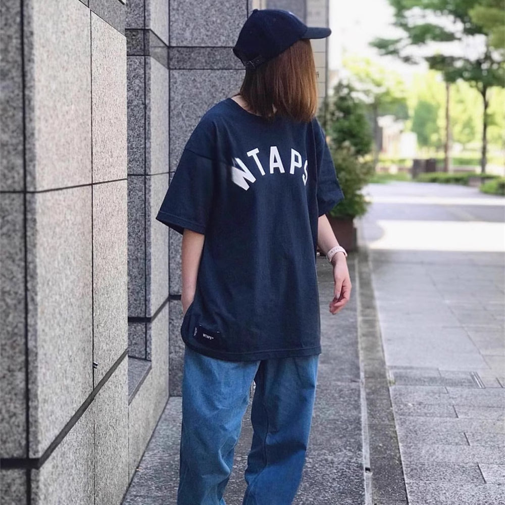 Trendy Summer Short Sleeve T-Shirt Hong Kong Style City Boy Crew Neck Casual Tee