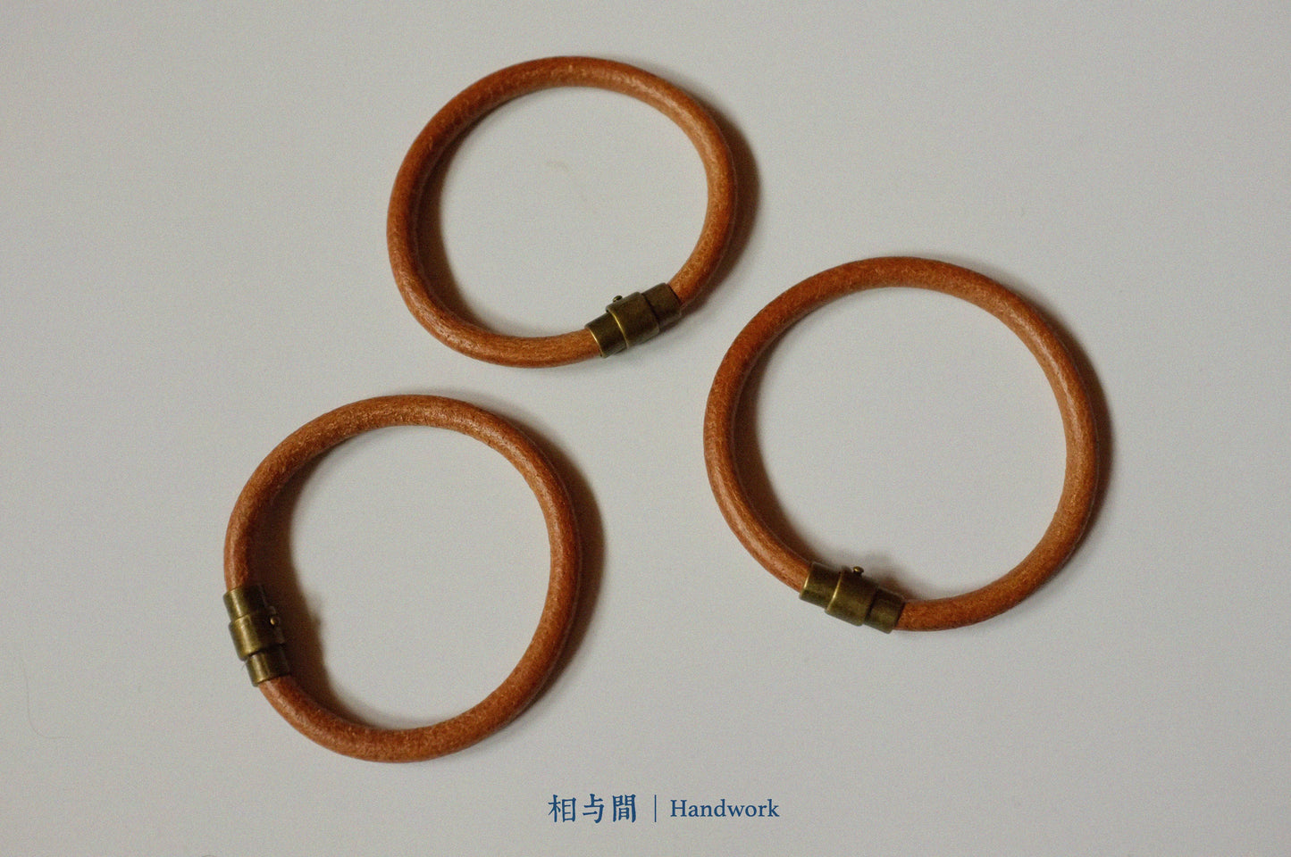 Handmade Vintage Cowhide Bracelet Takahashi Color-Retaining Brass Magnetic Leather Bracelet Couple Leather Bracelet