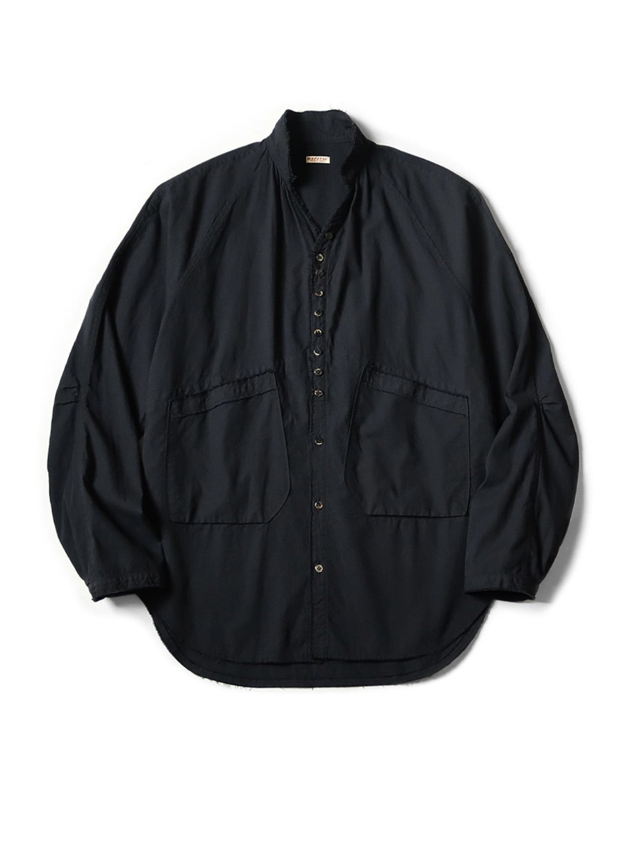 25AW Kapital Kazuhiro Hirata Cotton-Linen Shirt – Double Pocket, Irregular Button, Loose Japanese Streetwear