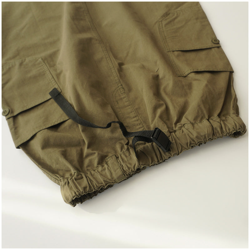 Japanese-Style Patchwork A-Line Skirt – High-Waist Loose Fit with Elegant Elastic Waist