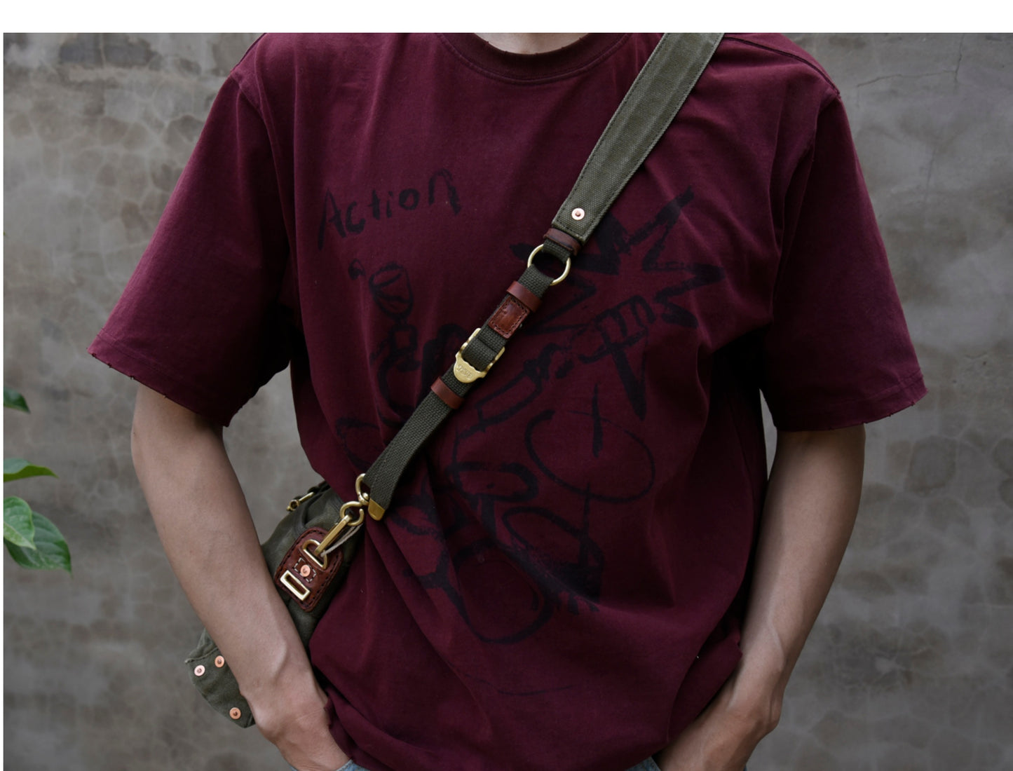 Heavy-Duty Washed Vintage Military Canvas Shoulder Crossbody Bag for Men and Women, Casual Bag with Retro Style