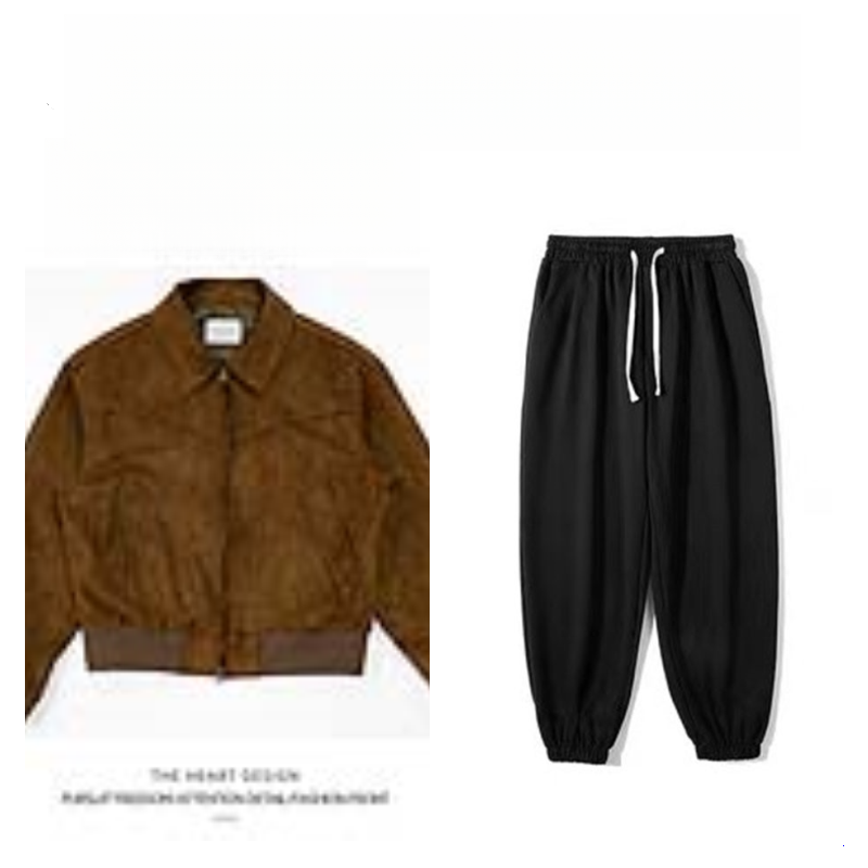 Autumn Winter Retro High Street Suede Short Jacket Men Thickened Stylish Versatile Motorcycle Lapel Flight Casual Jacket