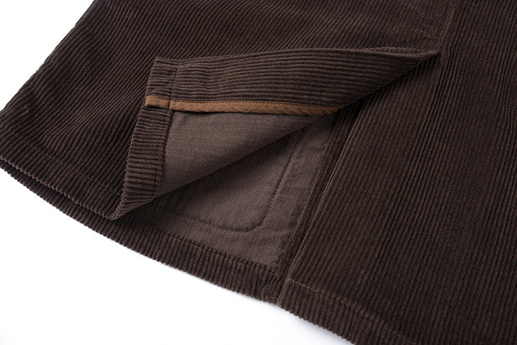 Japanese Corduroy Suit - 8W Cotton Loose Fit Workwear Jacket