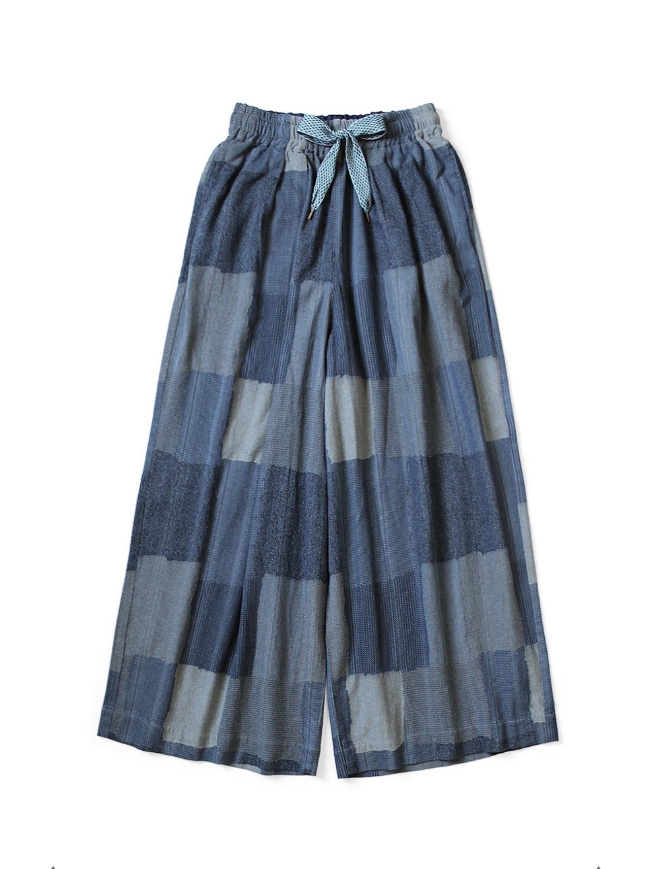 Kazuhiro Hirata 25AW Kapital Patchwork “Baijia Cloth” Cotton Pants – Loose Japanese Retro