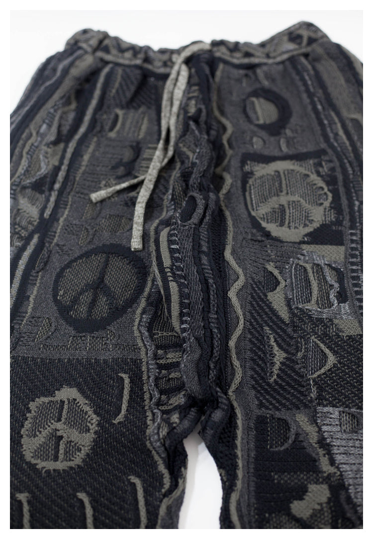 Vintage Japanese Anti-War Wool Trousers - Thermal Blue Pants (Unisex)