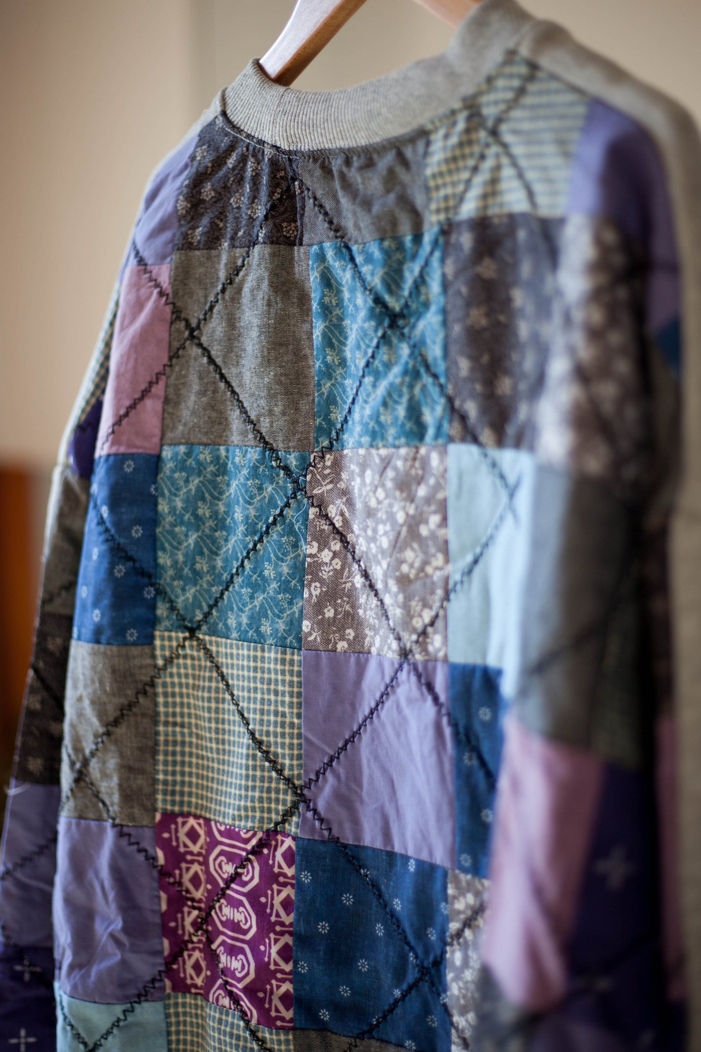 Japanese niche fashion brand retro plaid sweatshirt