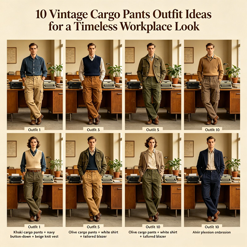10 Vintage Cargo Pants Outfit Ideas for a Timeless Workwear Look