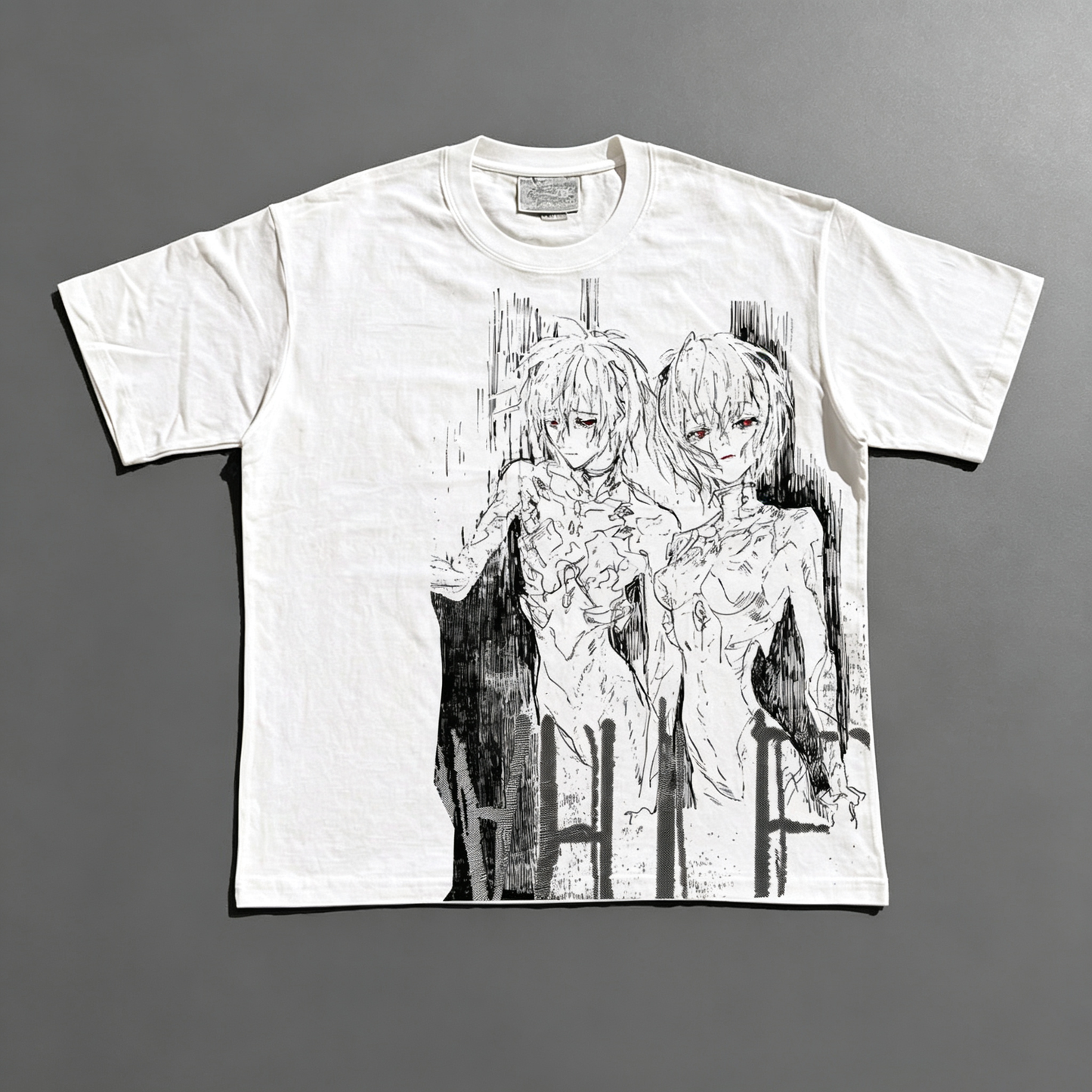 260g Nostalgic Anime Line Art T-Shirt – Unisex Regular & Drop Shoulder