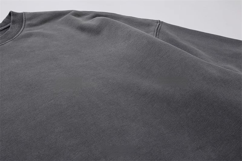 Washed Vintage Heavyweight Crewneck Sweatshirt Retro