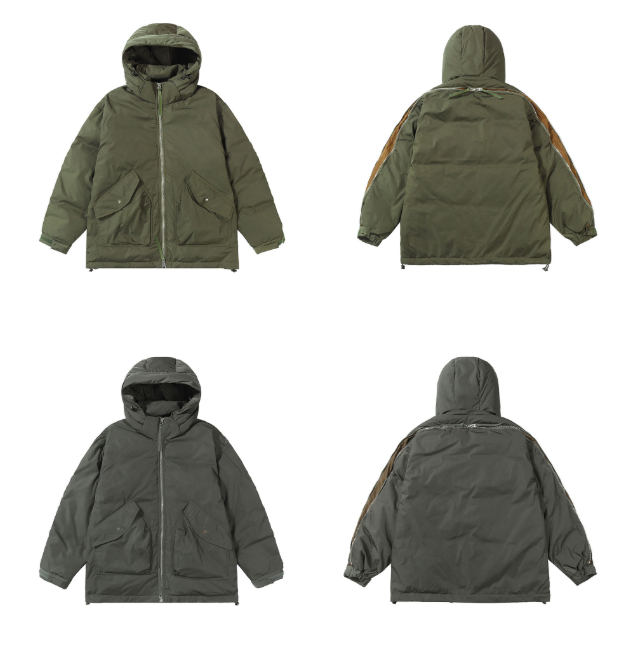 Cooker Stand Collar Hooded Down Jacket Zipper Thickened Trendy Brand Warm Men's New White Duck Down Coat New Winter