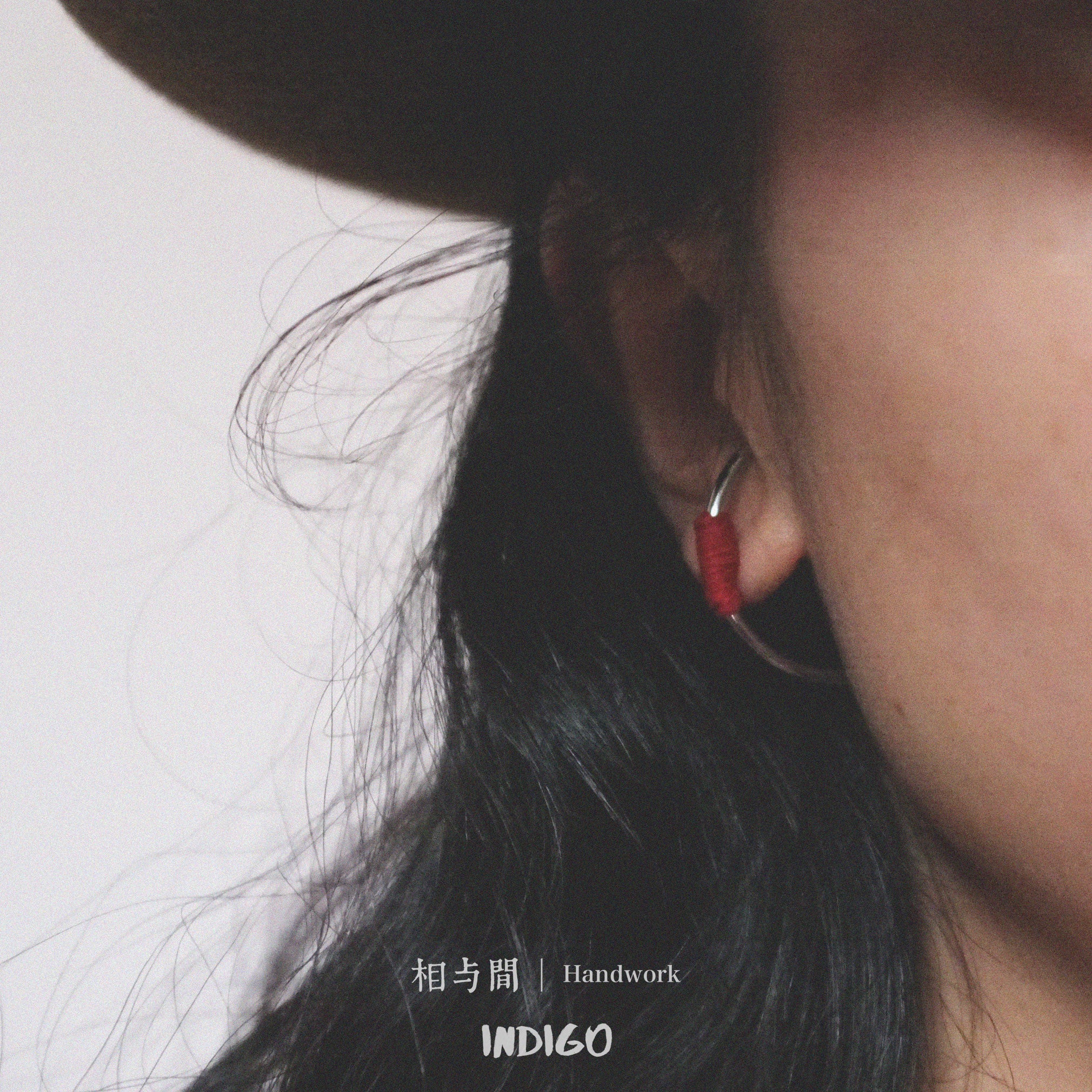 Original New Year Red Plant-Dyed Earrings Handmade Geometric Niche Personality Ear Jewelry 925 Silver Ear Studs