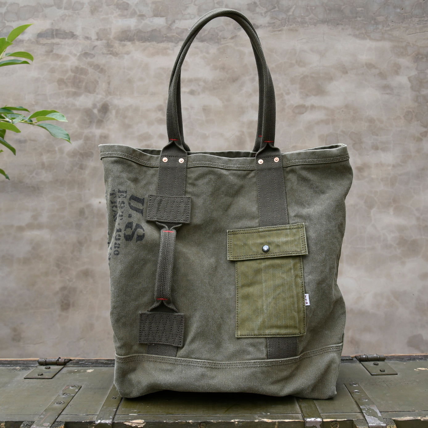 Heavy-Duty Washed Vintage Thickened Canvas Large Capacity Shoulder Bag Tote Bag