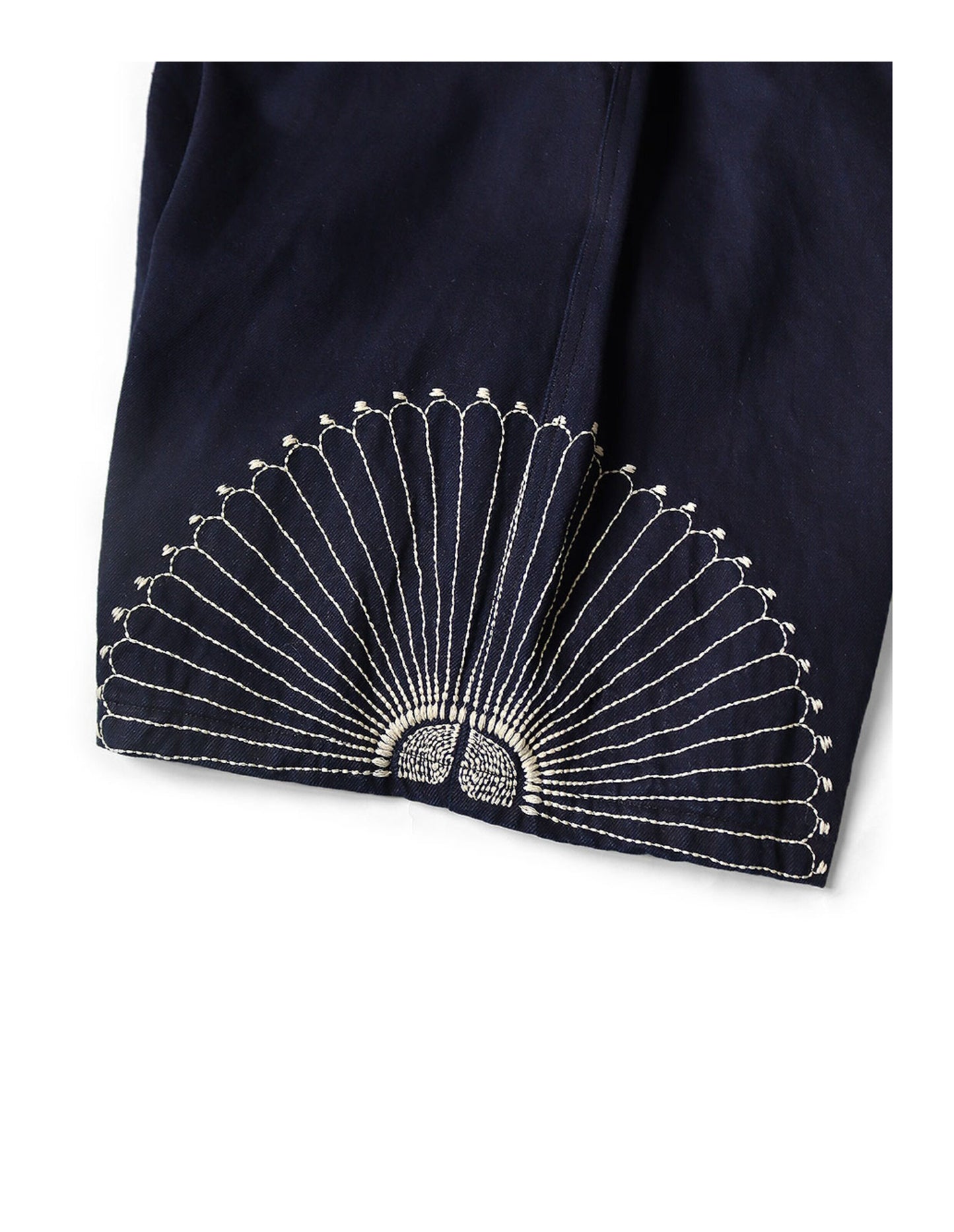 Japanese Artisan Style Loose Casual Embroidered Shorts for Men and Women – Trendy | Japanese vintage | yamalin clothes | Yamalinclothes
